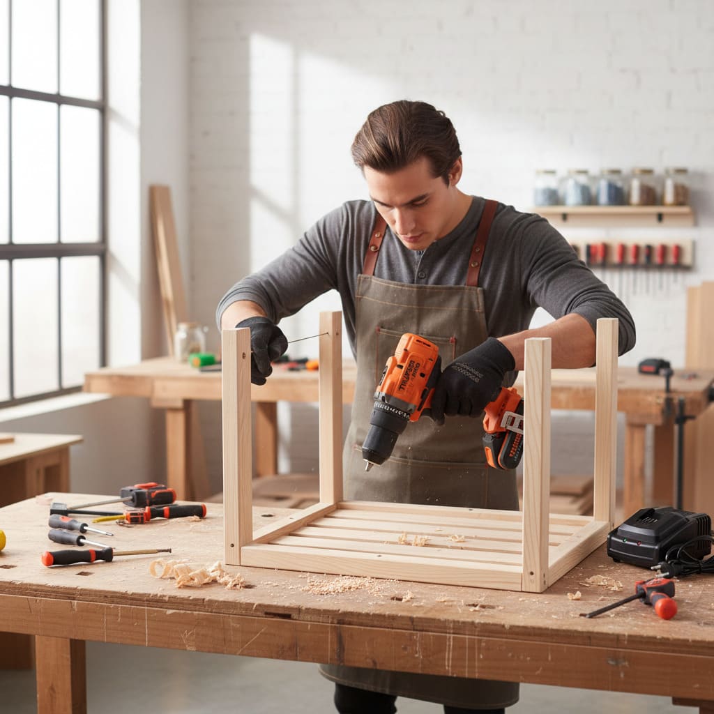 Taladro Atornillador 20V + 2 Baterias 2Ah + Cargador Truper3