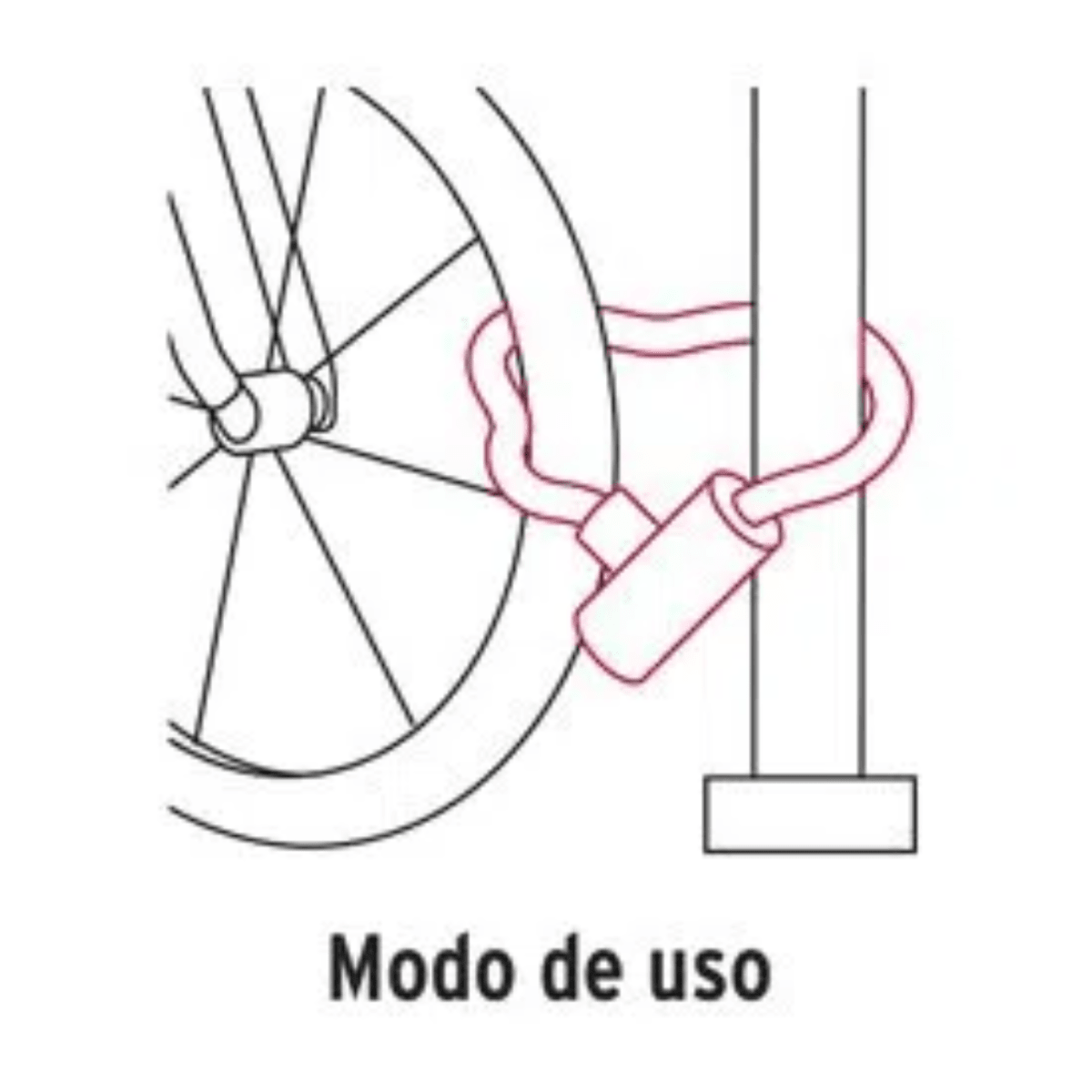 Candado de cable con combinación 10 mm x 1.20 m hermex4