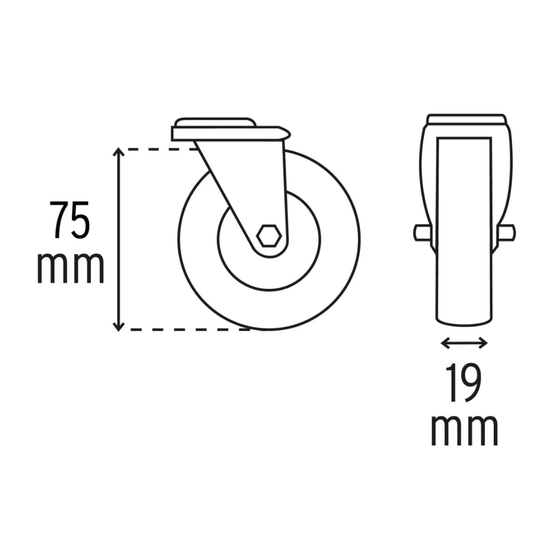 Combo carro de servicio 3 charolas + cama de plastico truper8