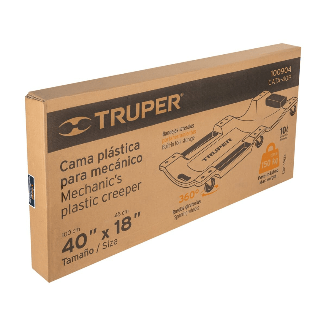 Combo carro de servicio 3 charolas + cama de plastico truper9