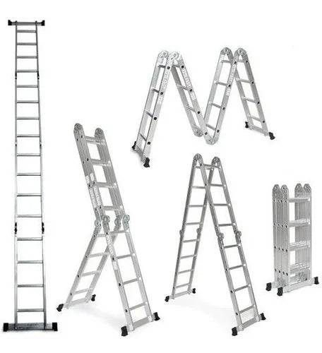 Escalera multiposicion 16 peldaños incluye plataformas Total7