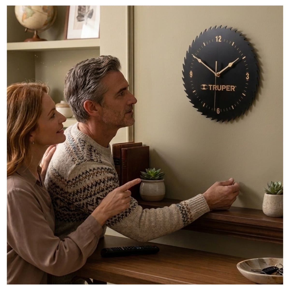 Reloj analógico de pared Truper2