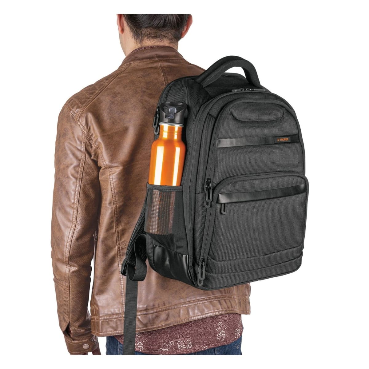 Mochila porta laptop + lonchera térmica + tomatodo Truper10