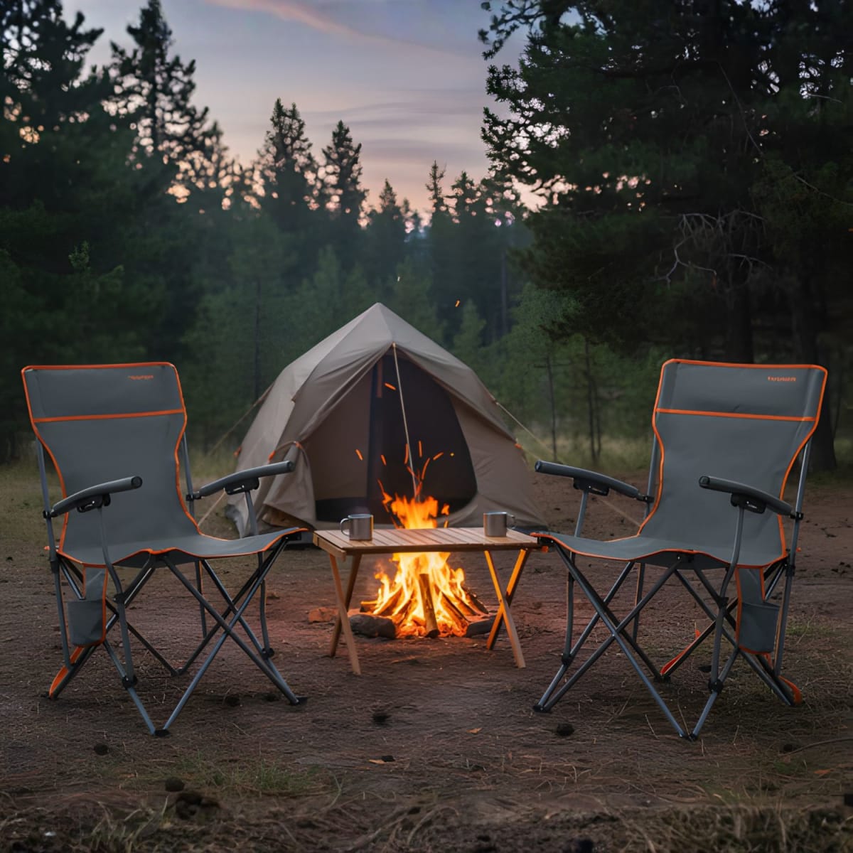 Silla plegable para playa y camping 2 unidades Truper2