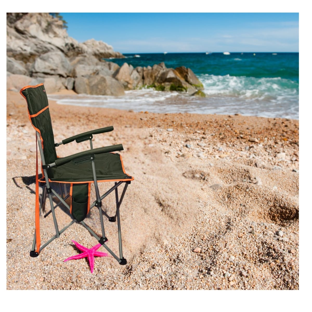 Silla Plegable para playa y camping Truper8