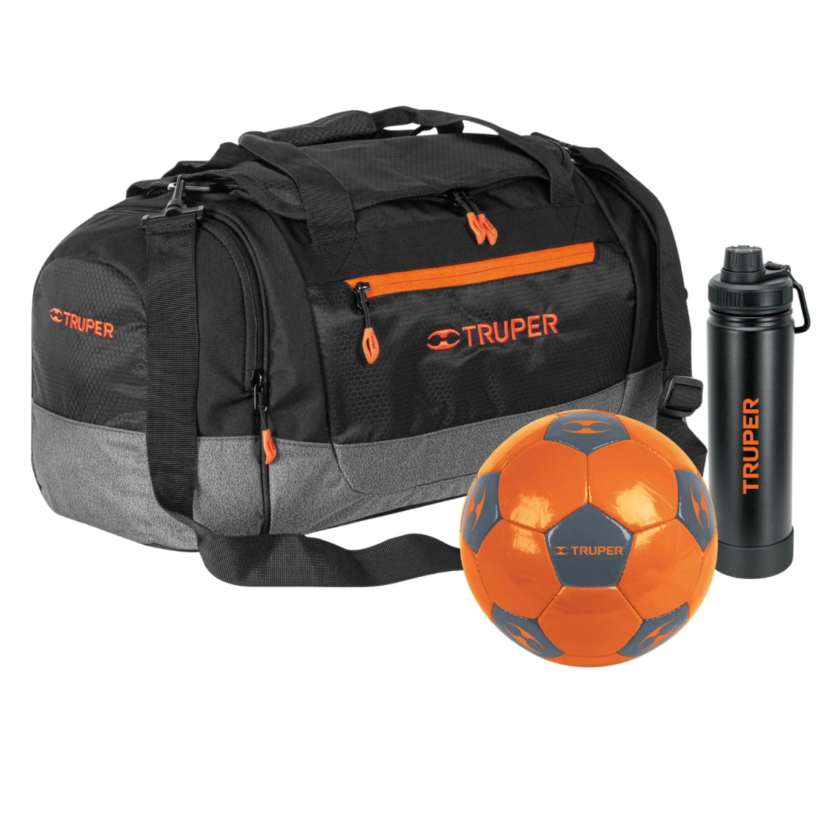 Combo Maleta deportiva y viaje + Pelota y Tomatodo Truper1