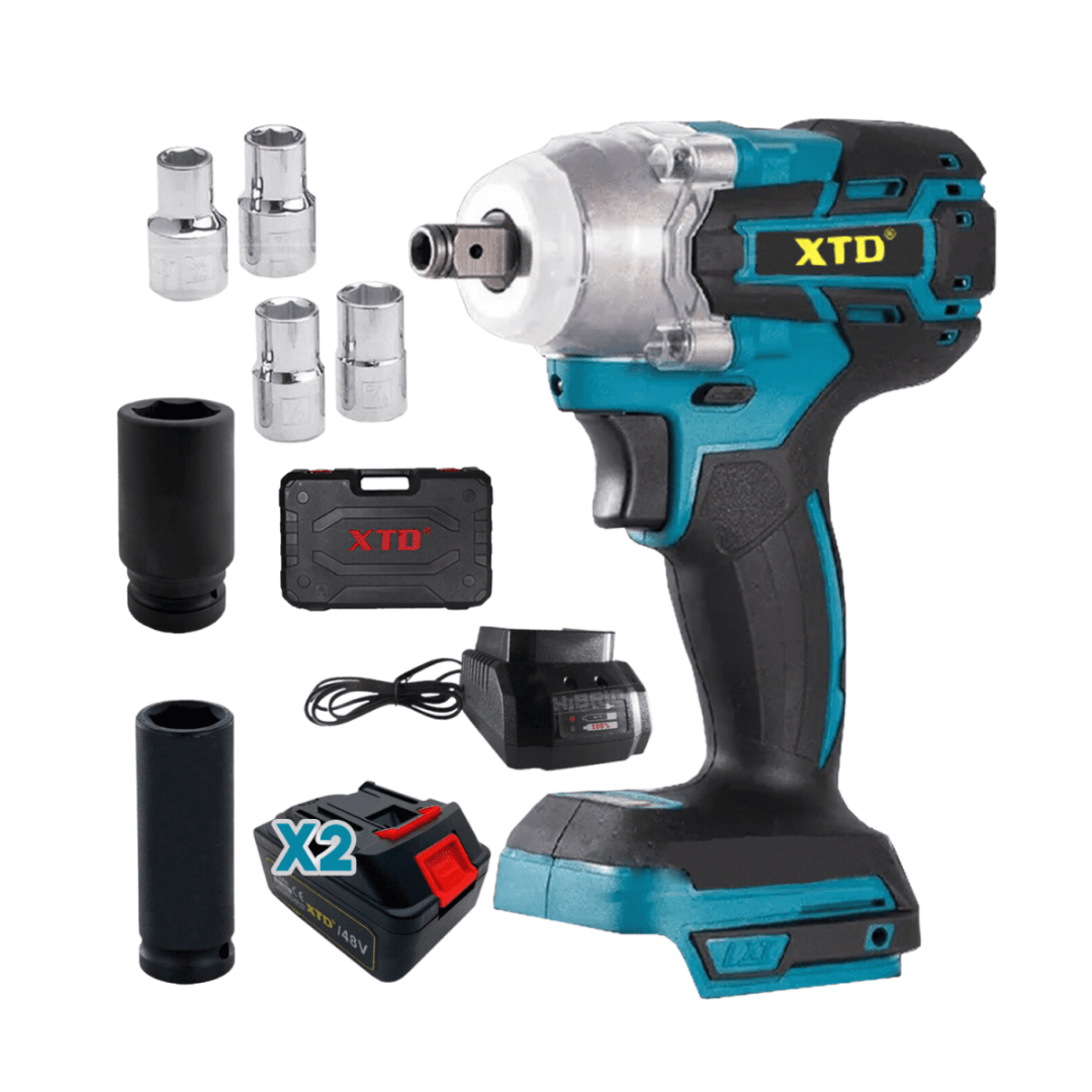 Combo gata tipo botella 2t + llave de impacto  48v XTD6