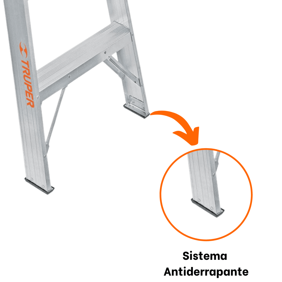Escalera Tipo Tijera 6 Peldaños Soporta 175 Kg Truper6