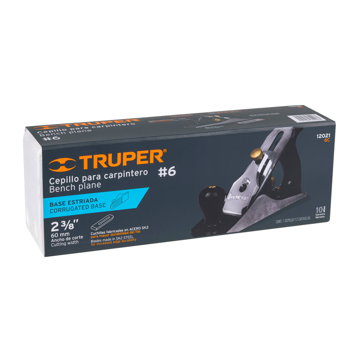 Cepillo carpintero #6 estriada Truper6