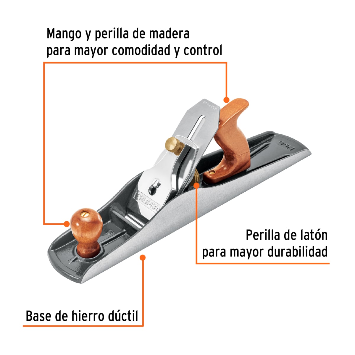 Cepillo carpintero #6 estriada Truper4