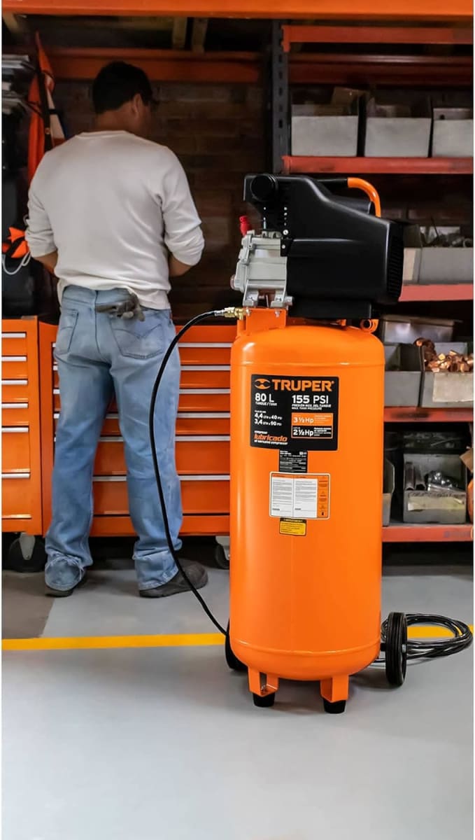 Compresora vertical 80 litros Truper3