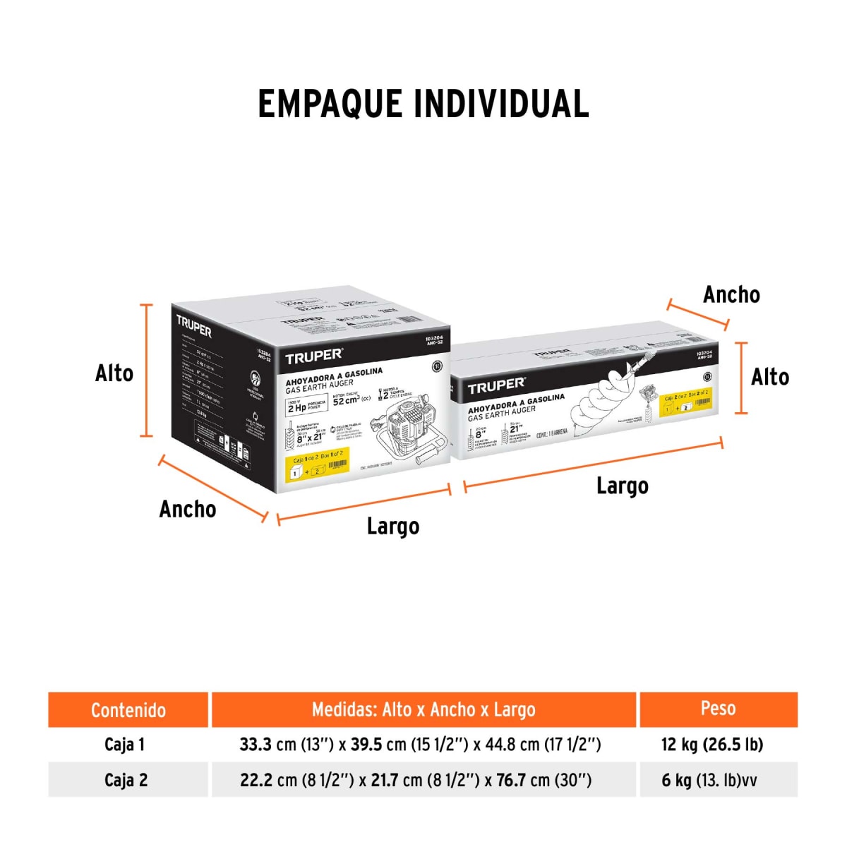 Ahoyadora a gasolina 52cc 1.9 HP Truper6