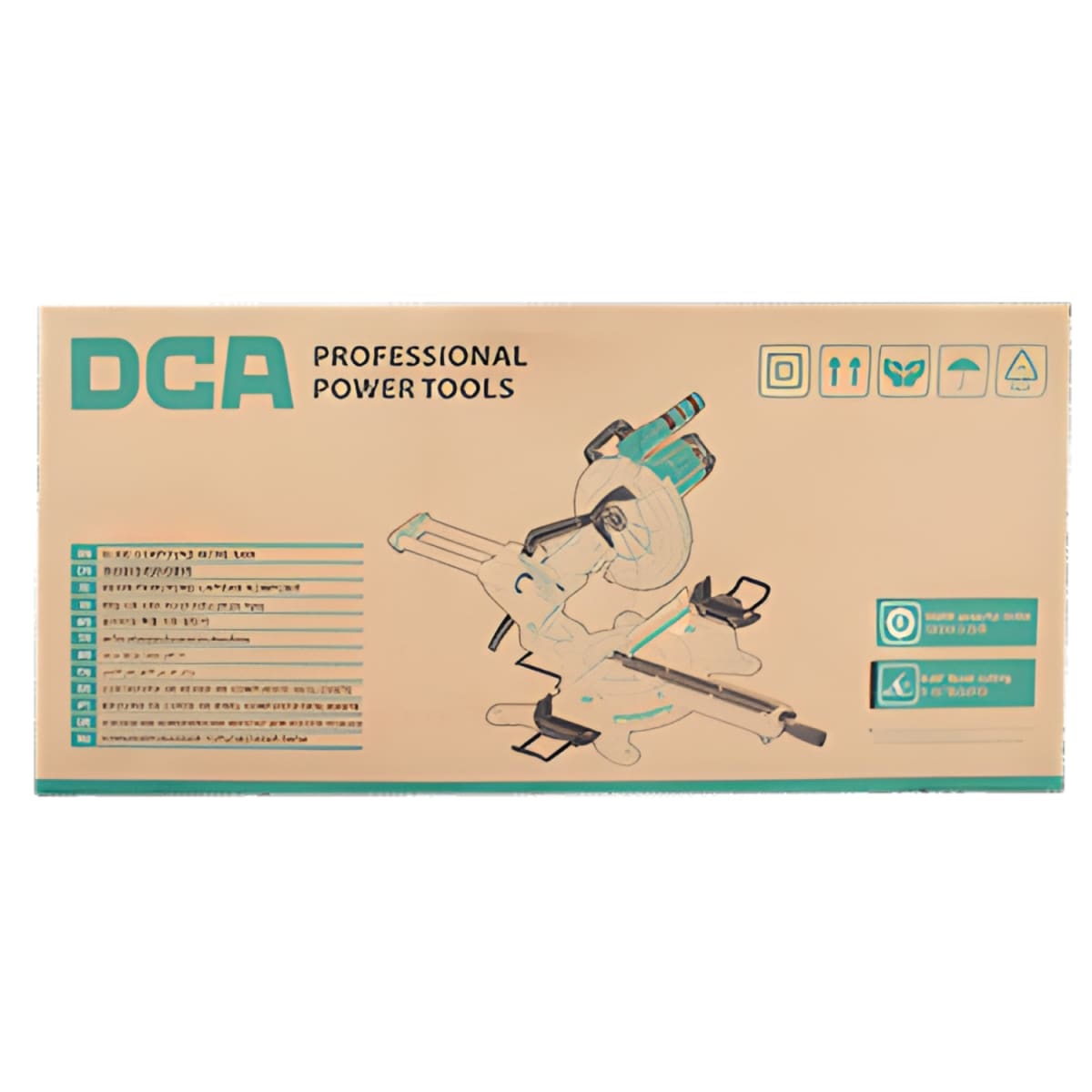 Sierra Ingletadora Telescópica 1800W 10