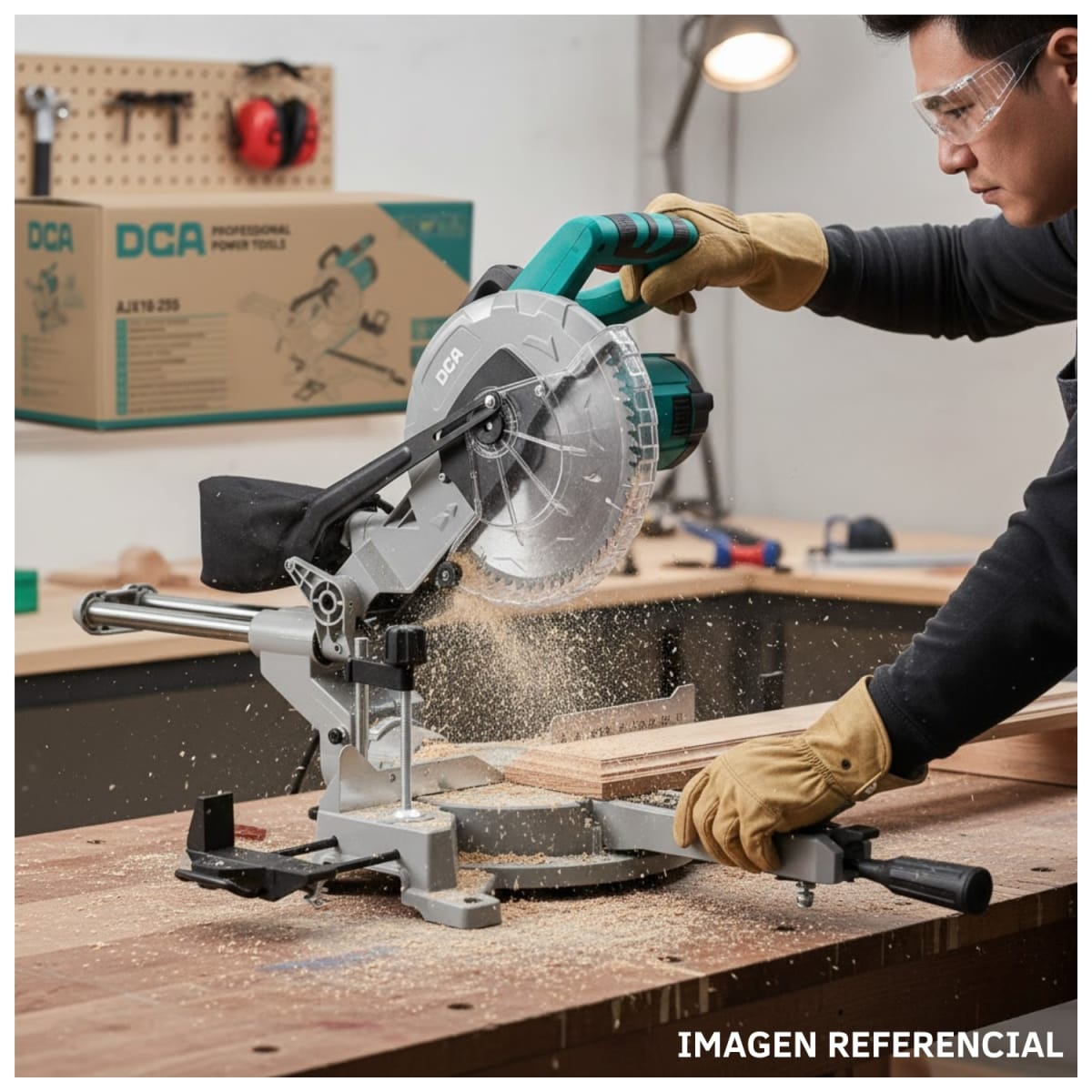 Sierra Ingletadora Telescópica 1800W 10