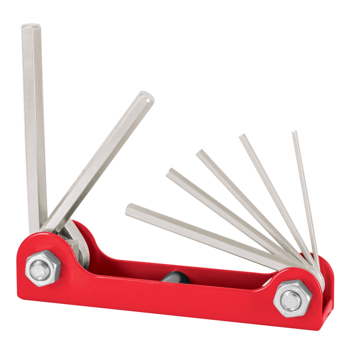 Juego de 7 llaves allen std tipo navaja, cuerpo de lámina Truper1