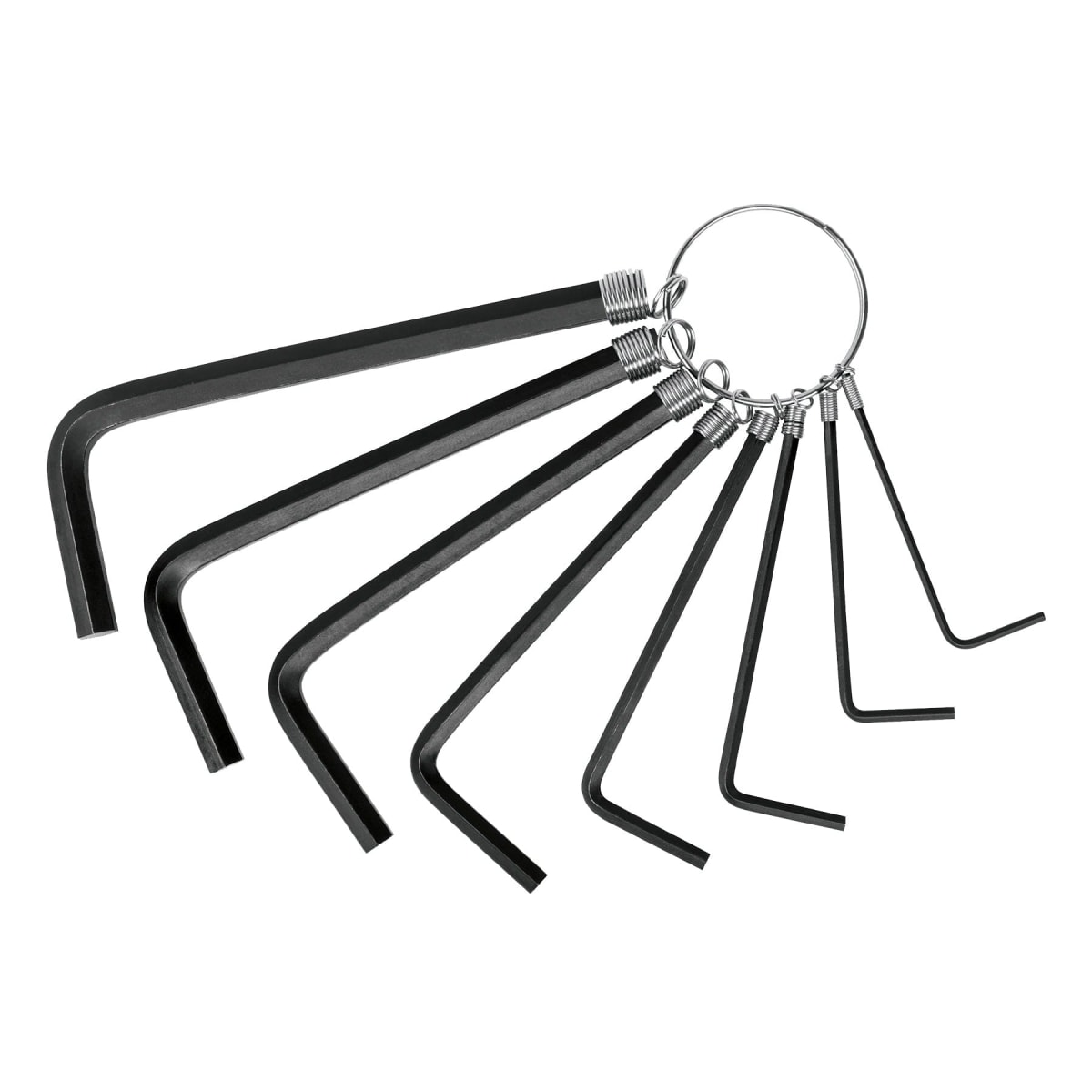 Juego de 8 llaves allen std punta hex tipo llavero, Pretul1