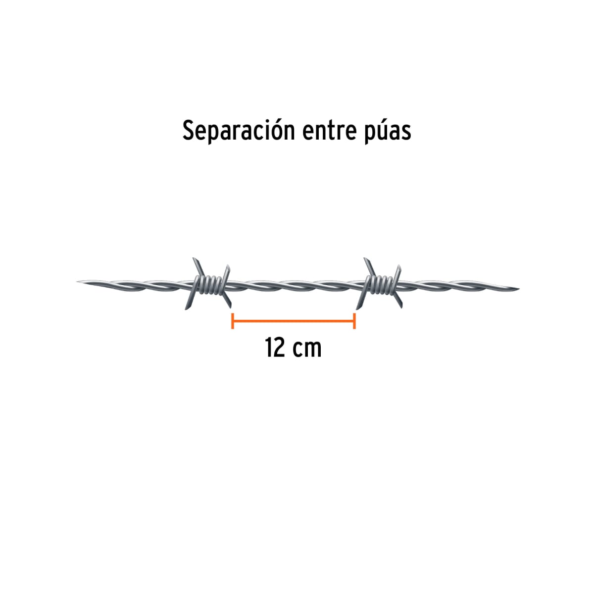 Alambre De Puas 200 Metros Calibre 17.5 Truper 1034033