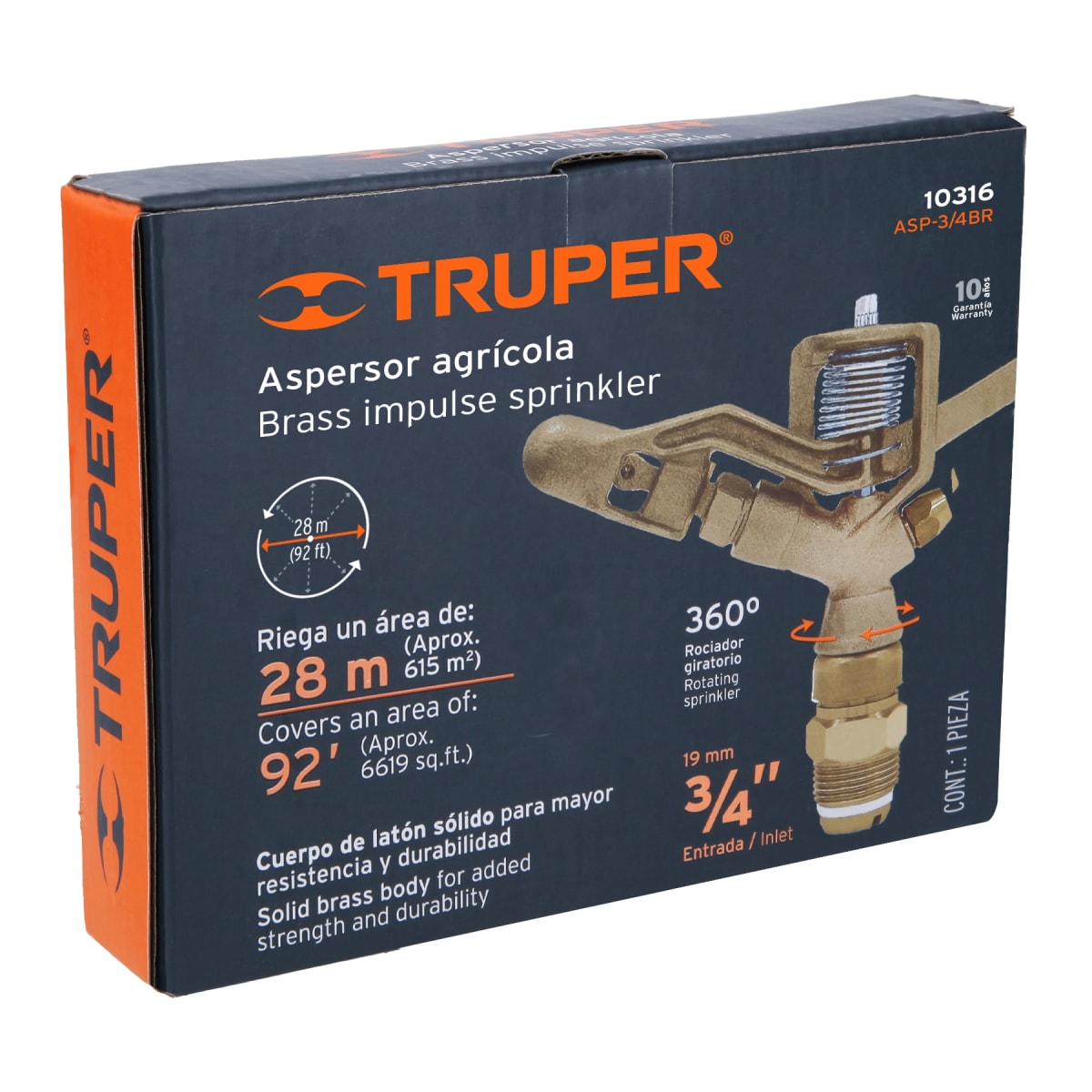Aspersor agrícola ¾