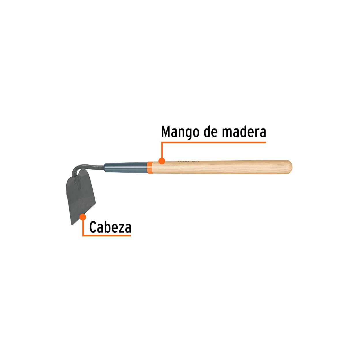 Azadón tomatero con mango corto de 18´´, Truper2