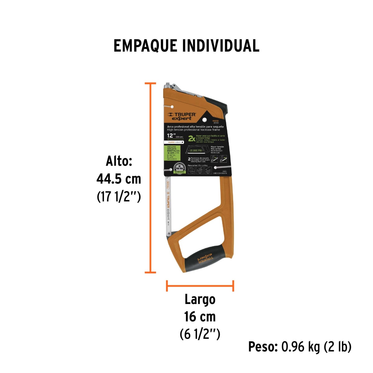 Arco profesional extra pesado para sierra de 12'' Truper expert4