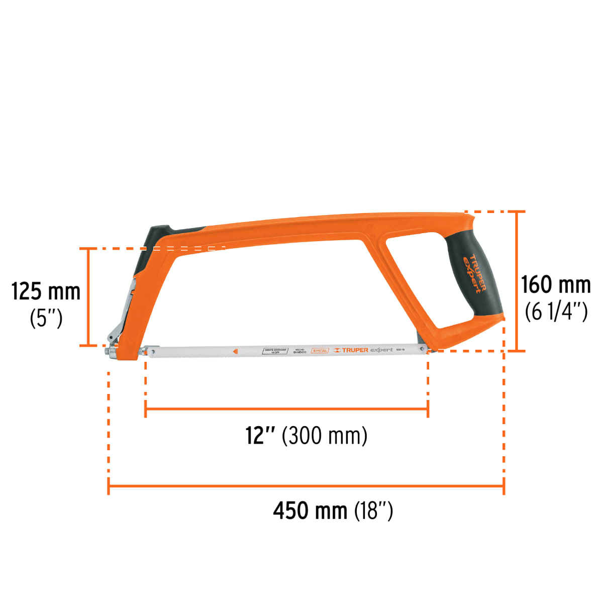 Arco profesional extra pesado para sierra de 12'' Truper expert3