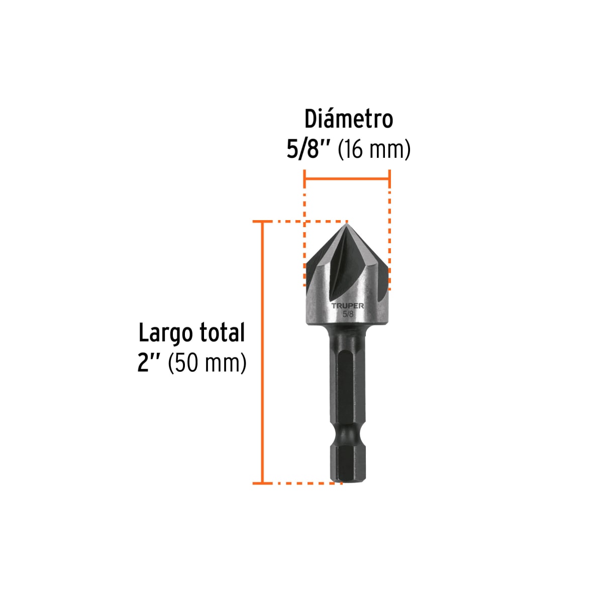 Avellanador hss cambio rápido 5/8