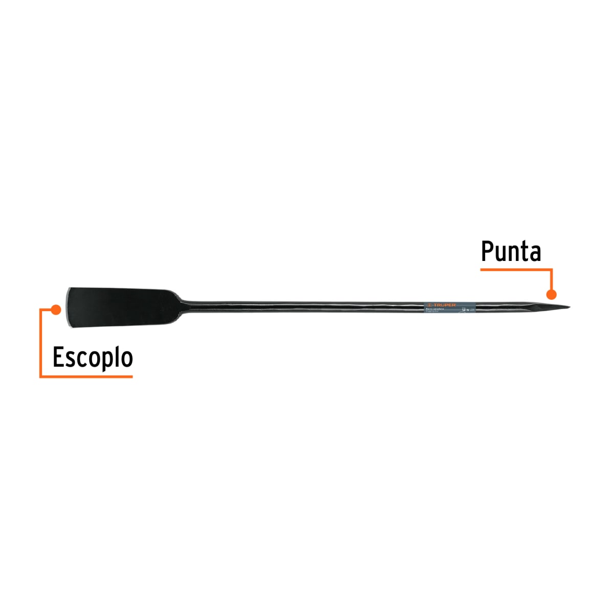 Barreta cavadora 1´´ x 120 cm, escoplo 102 mm, Truper2