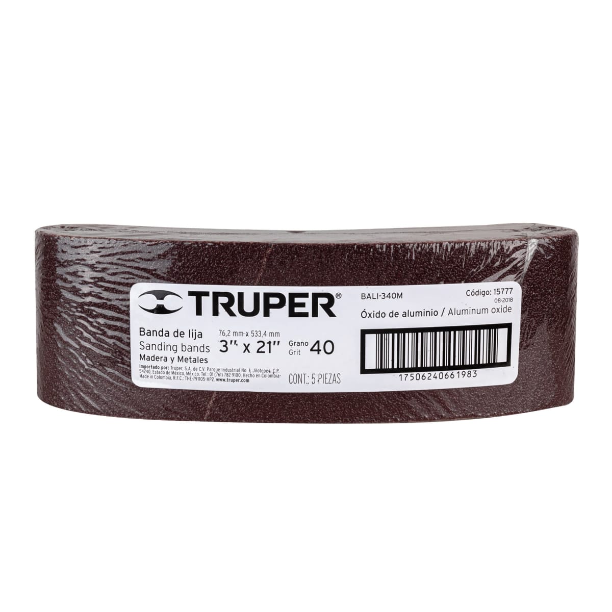 Banda de lija 3 x 21