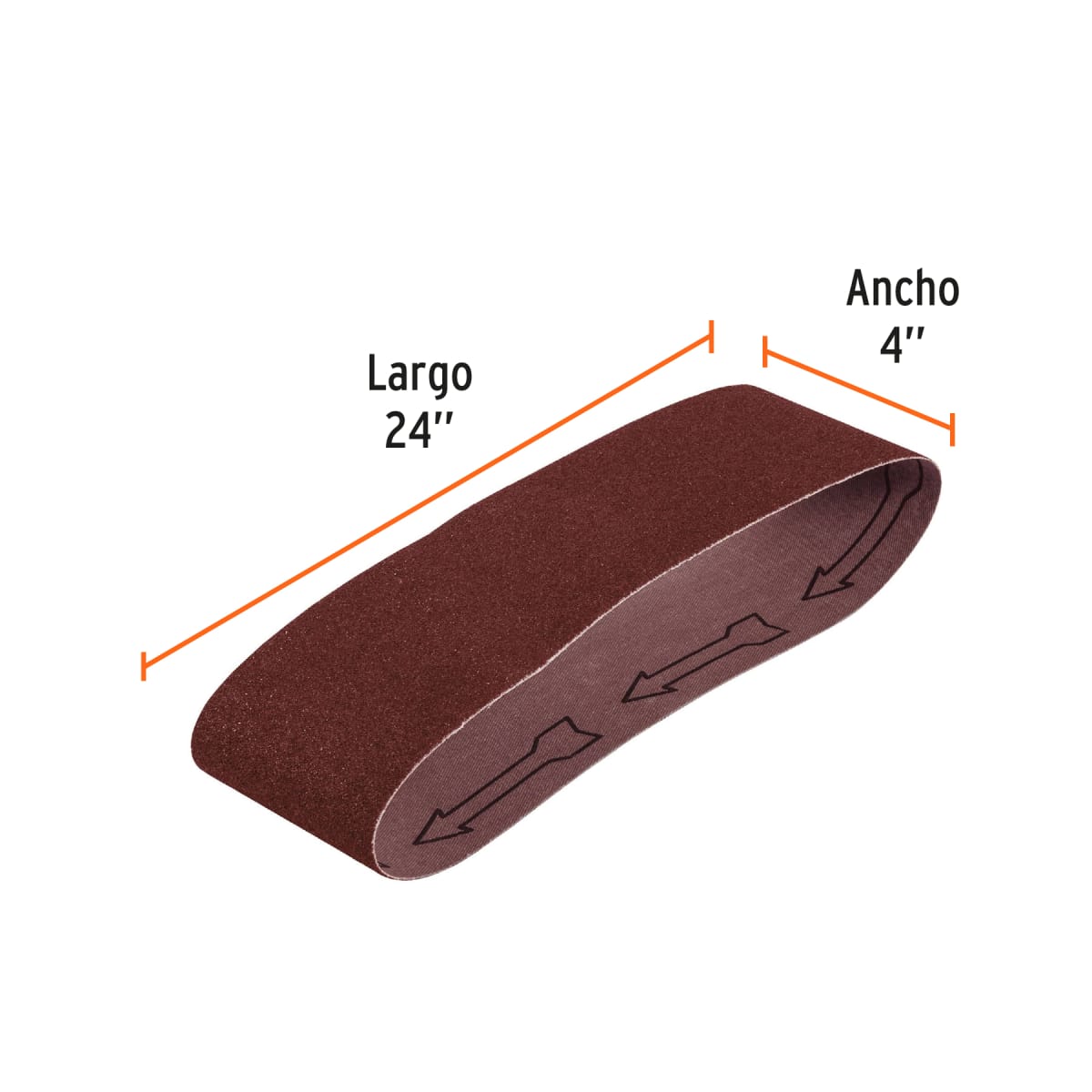 1 banda de lija 4 x 24´´ p/madera grano 40  Truper2