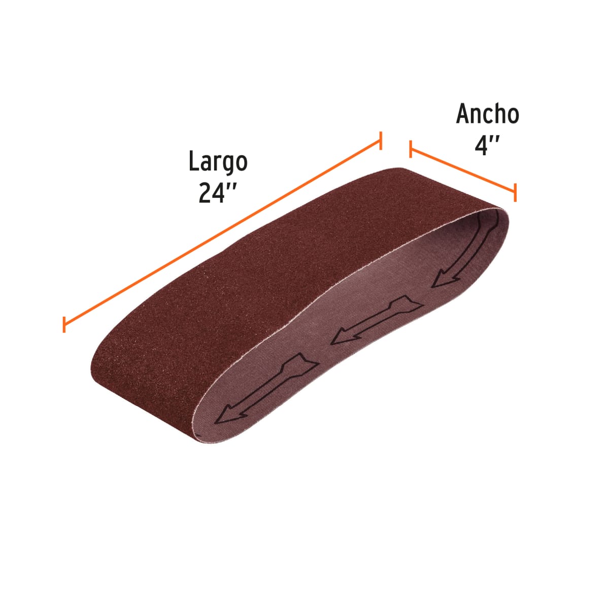 1 banda de lija 4 x 24´´ p/madera grano 60  Truper2