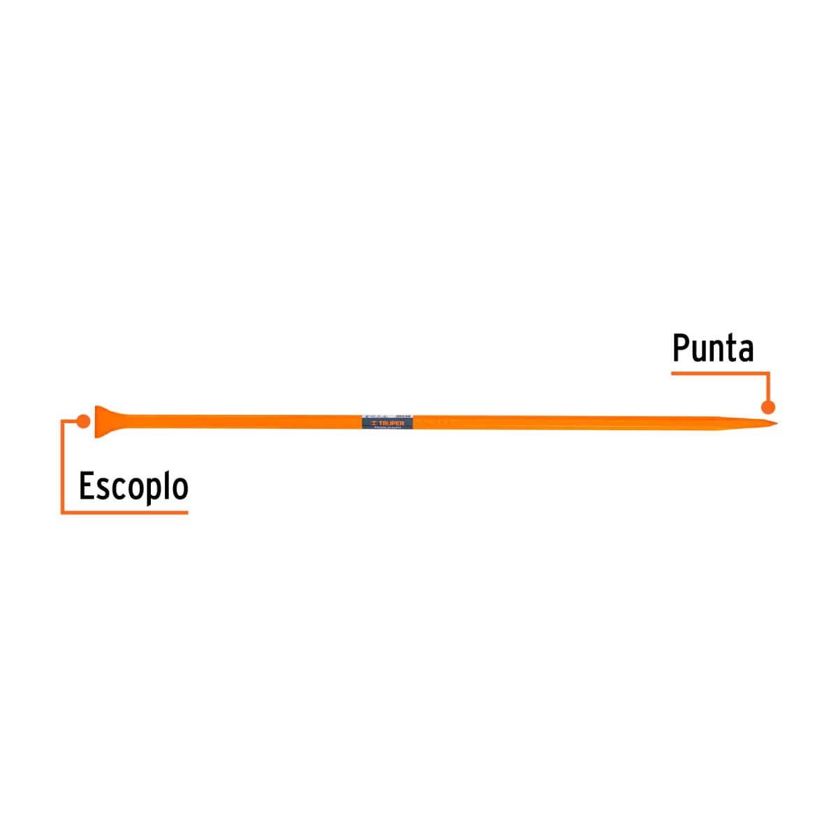Barreta de punta de 1'' x 150 cm escoplo 72 mm Truper2