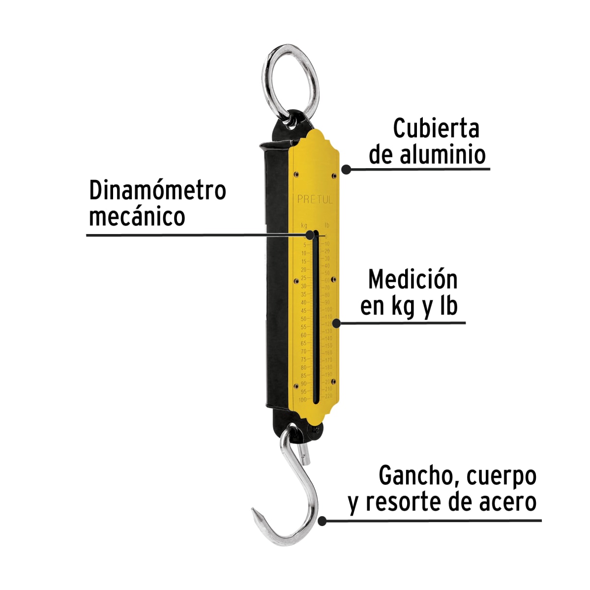 Balanza romana de resorte 100 Kg2