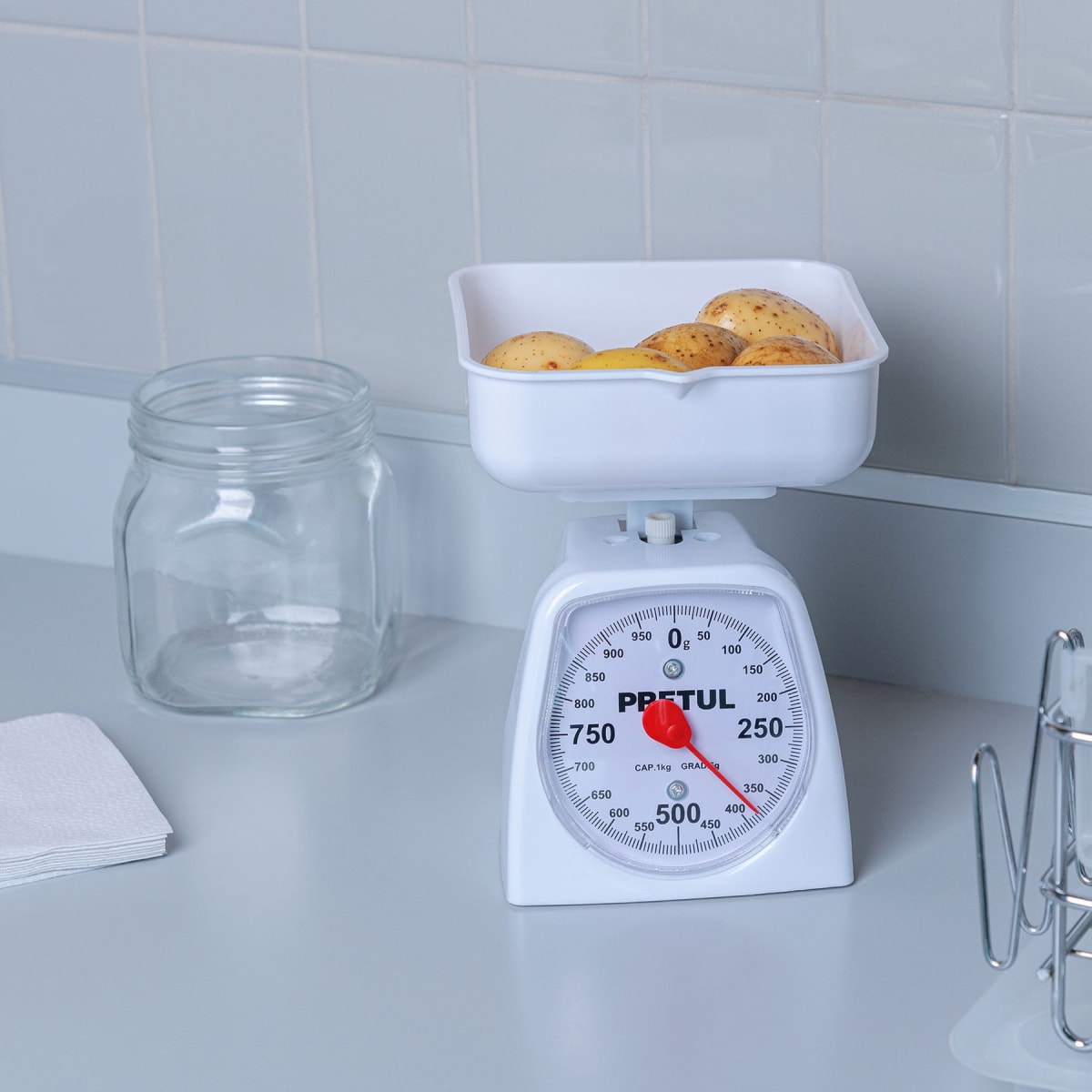 Balanza mecánica de cocina 1 kg Pretul4