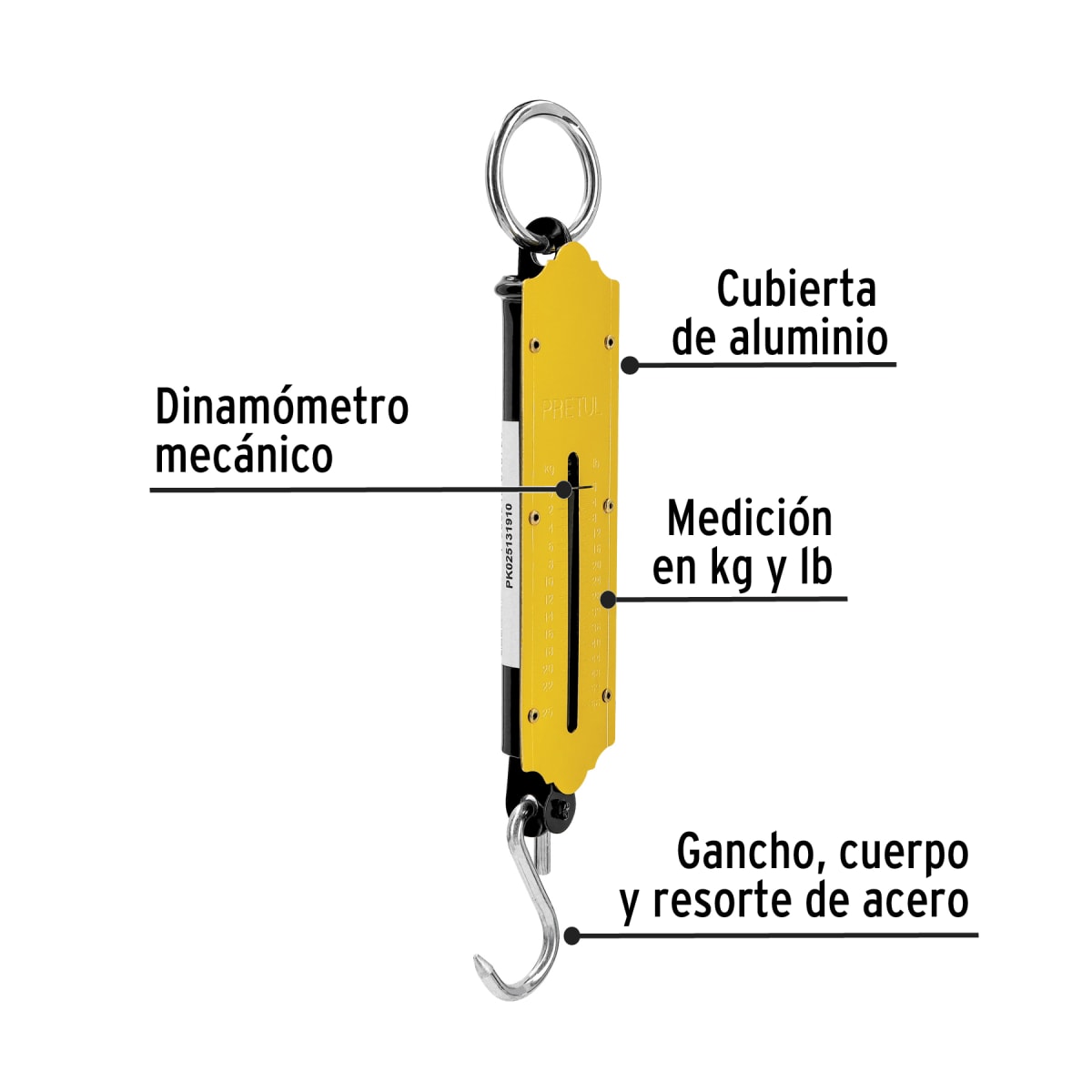 Balanza romana de resorte, capacidad 25 kg, Pretul2