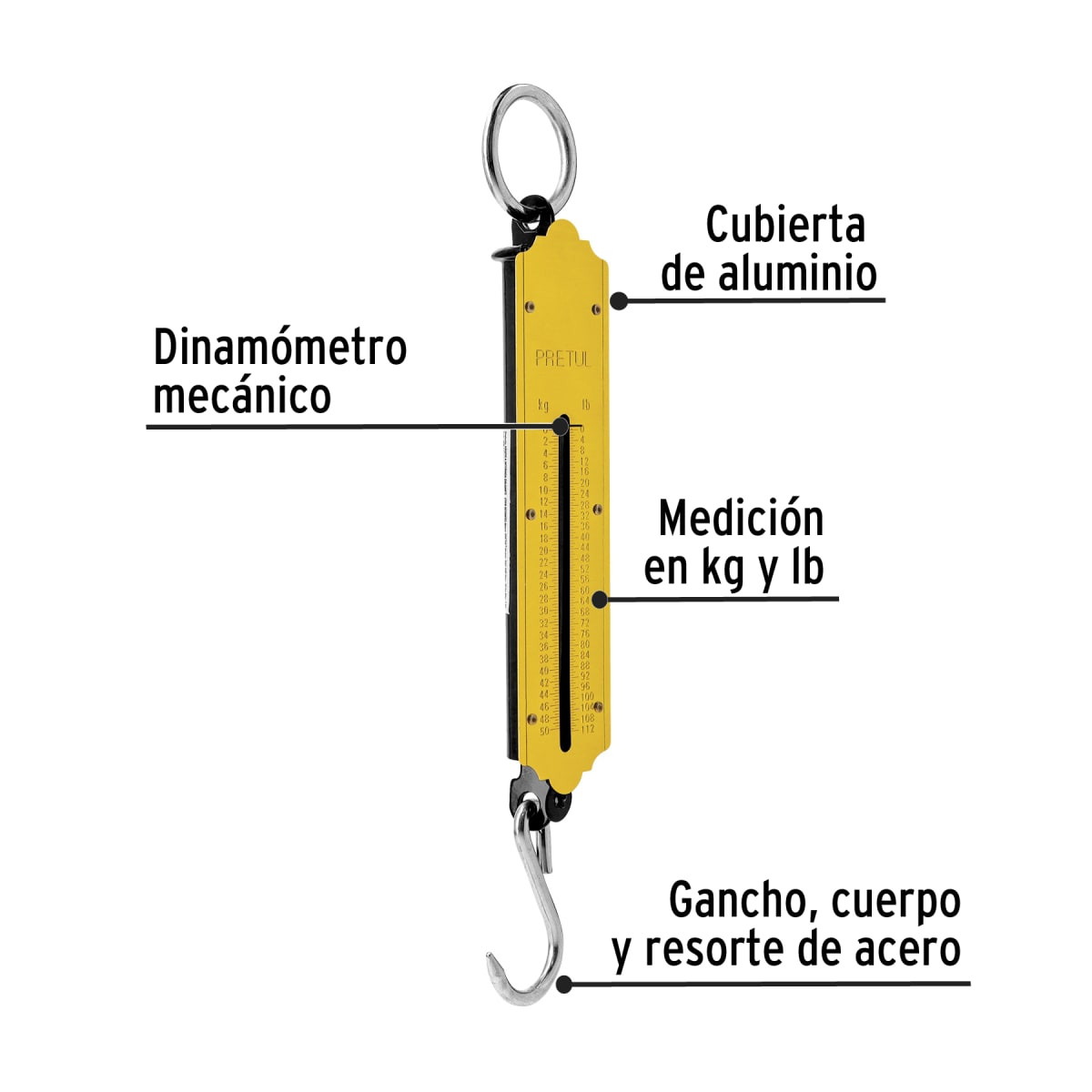 Balanza romana de resorte capacidad 50 kg Pretul2