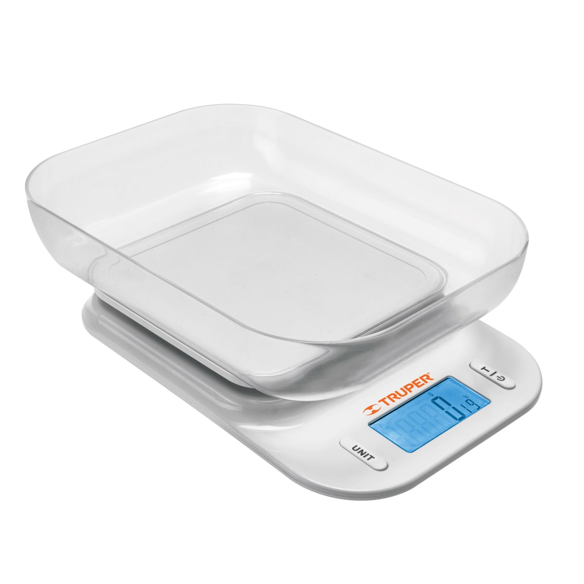 Balanza digital para cocina plato abs Truper1