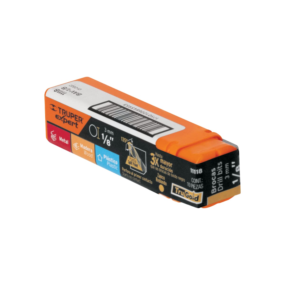 Juego de brocas 3mm 1/8