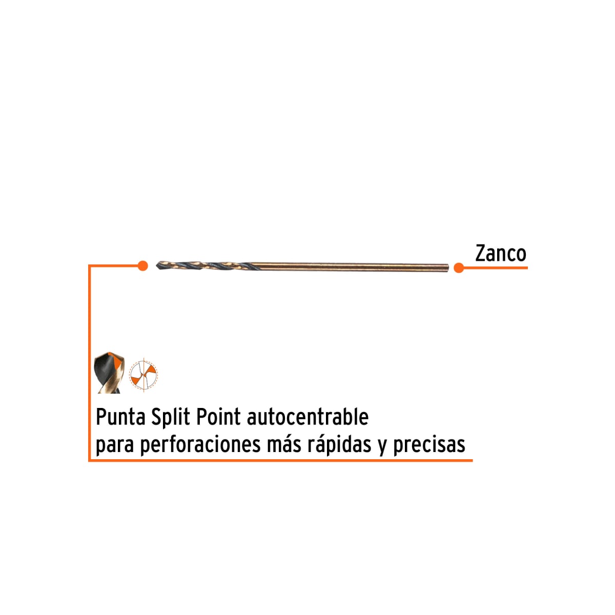 Broca HSS 1.0 mm Trugold para metal, Truper Expert por unidad2