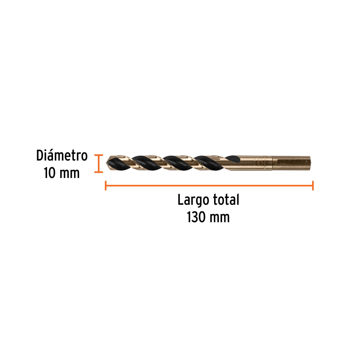 Broca HSS 10.0 mm Trugold para metal, Truper Expert por unidad3