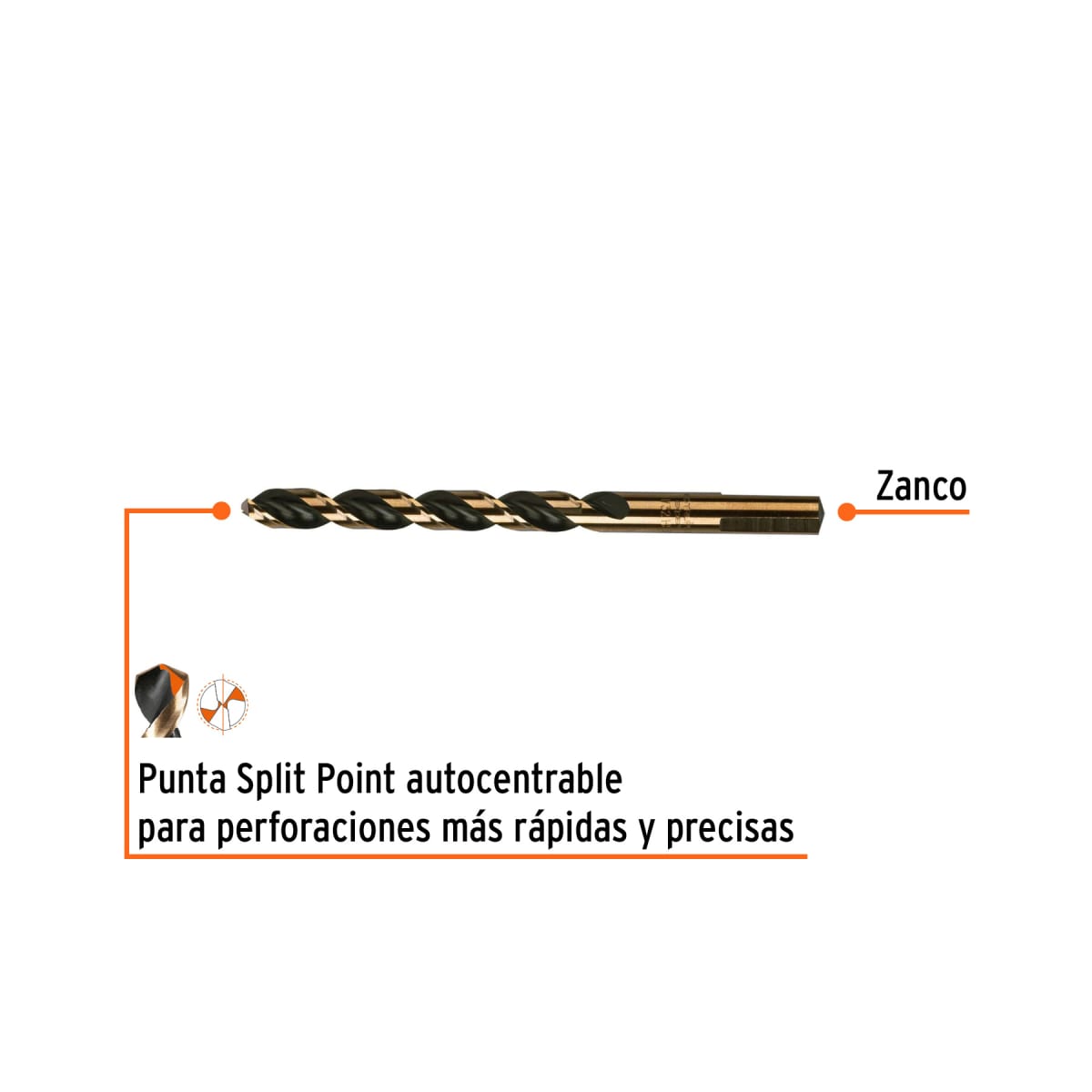 Broca HSS 11/32' Trugold para metal, Truper Expert por unidad2