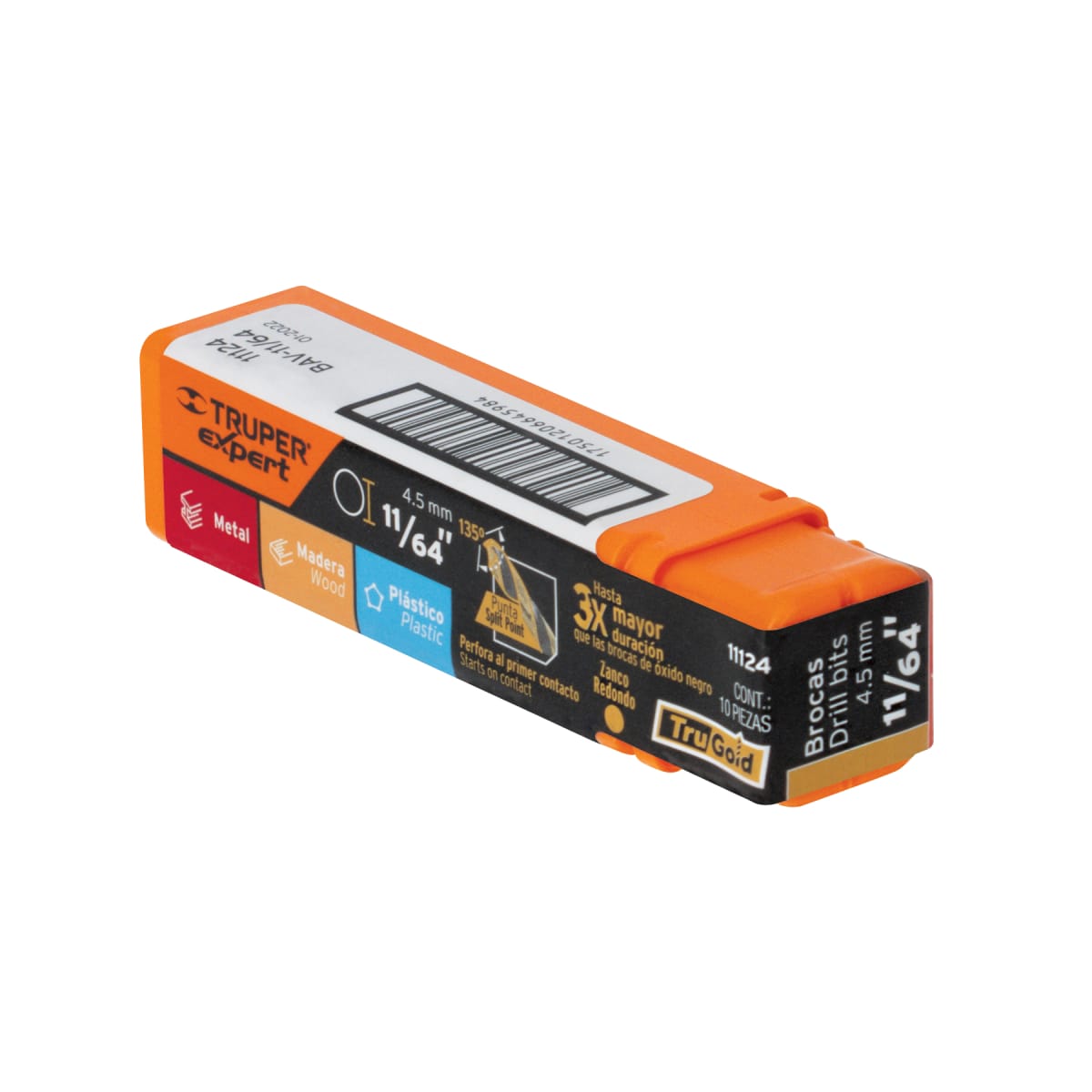 Juego de brocas 4.5mm 11/64