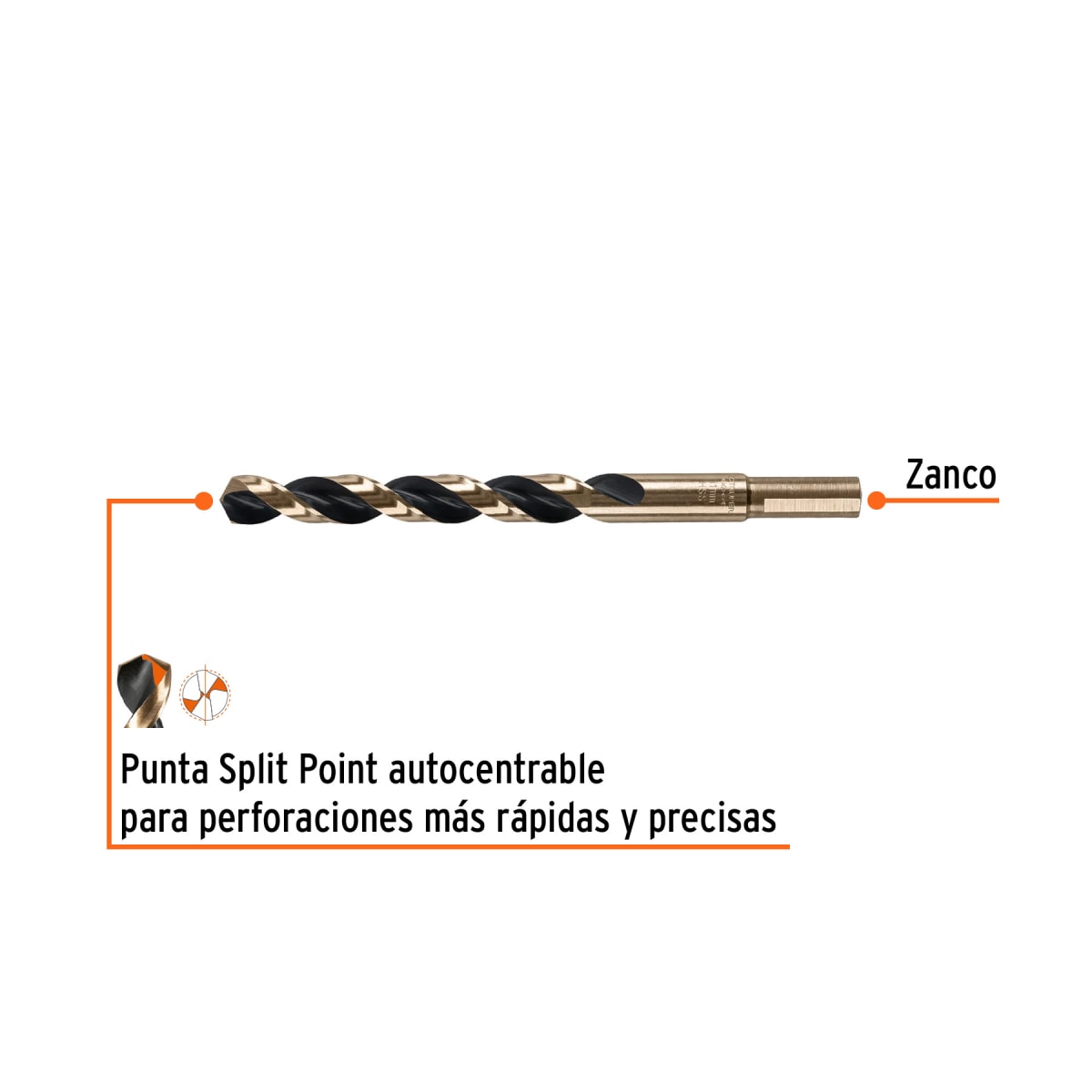 Broca HSS 11.0 mm Trugold para metal, Truper Expert por unidad2