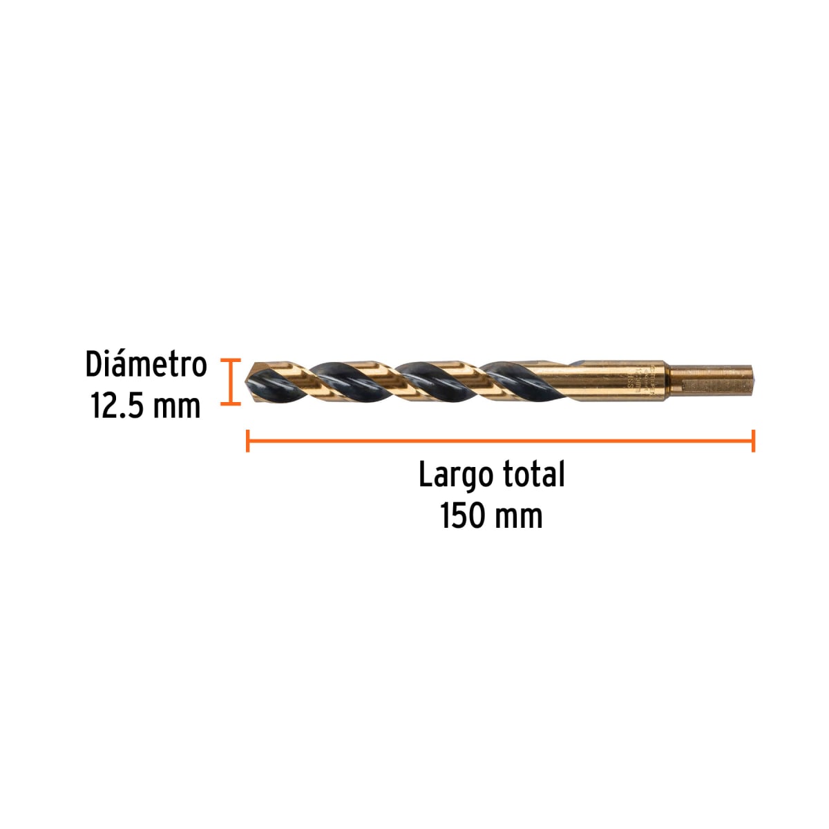 Broca HSS 12.5 mm Trugold para metal, Truper Expert por unidad3