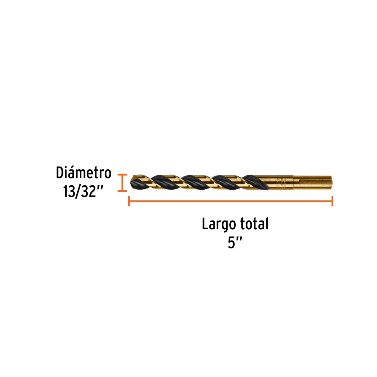 Broca HSS 13/32' Trugold para metal, Truper Expert por unidad3
