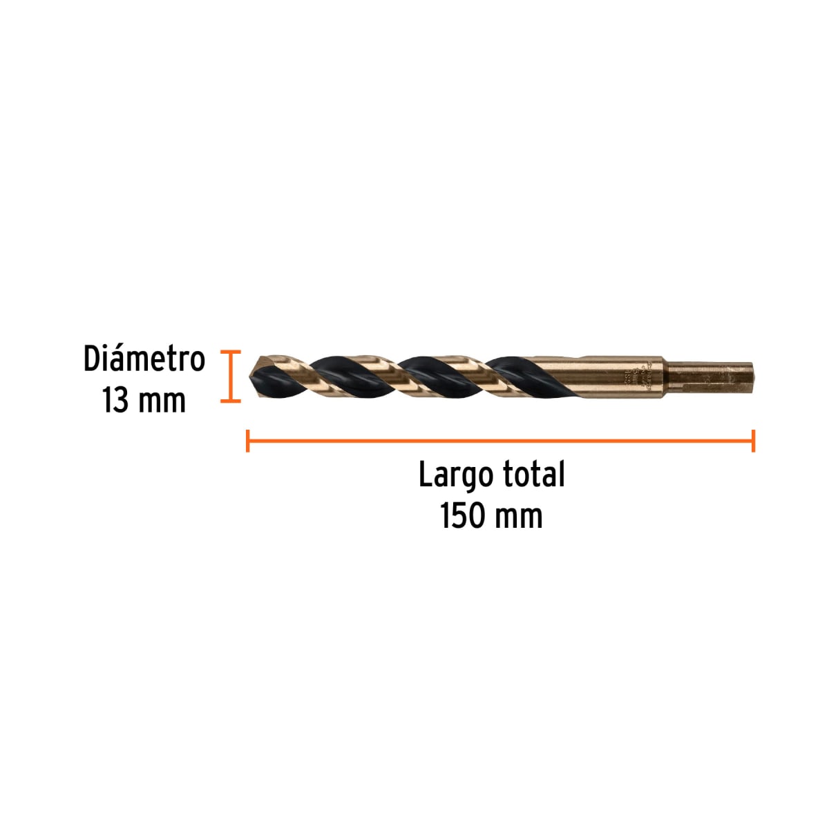 Broca HSS 13.0 mm Trugold para metal, Truper Expert por unidad3