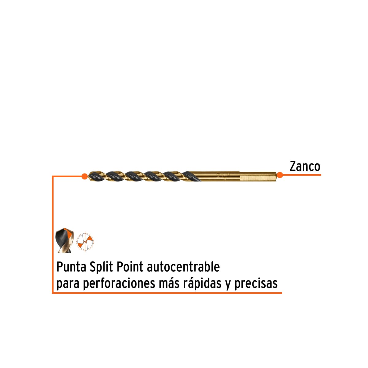 Broca HSS 15/64' Trugold para metal, Truper Expert por unidad2
