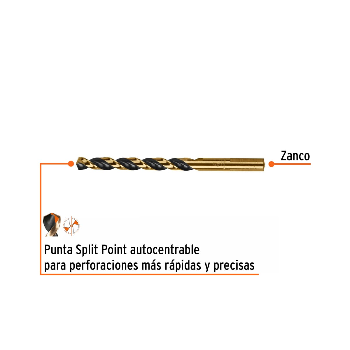 Broca HSS 21/64' Trugold para metal, Truper Expert por unidad2