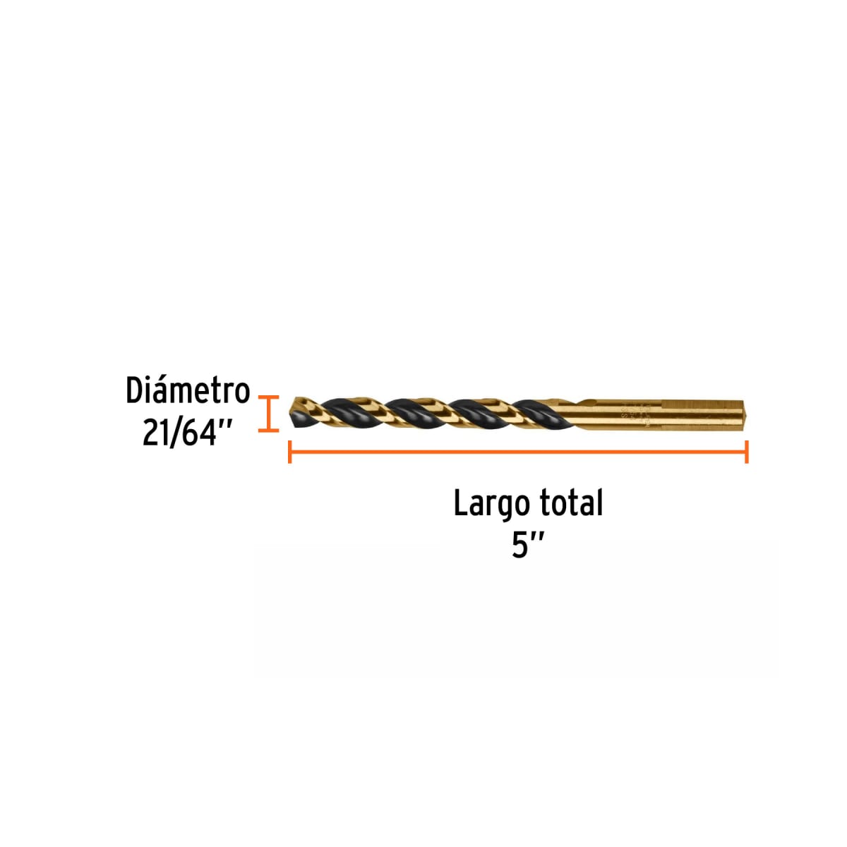 Broca HSS 21/64' Trugold para metal, Truper Expert por unidad3