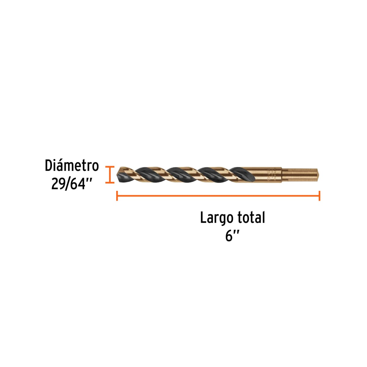 Broca HSS 29/64' Trugold para metal, Truper Expert por unidad3
