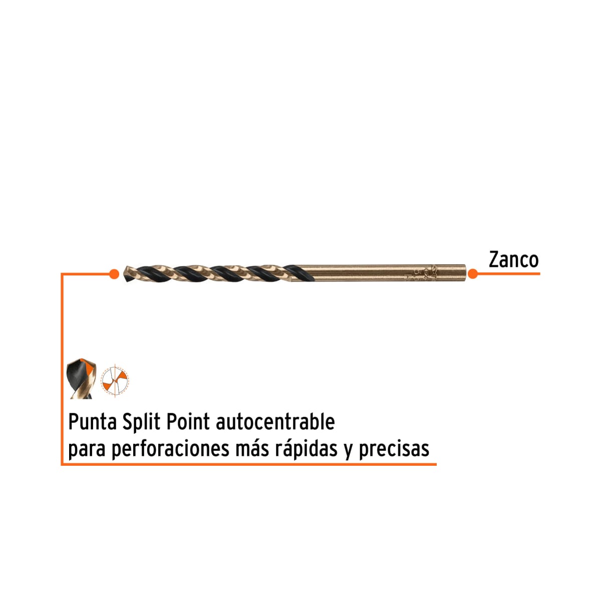 Broca HSS 3.3 mm Trugold para metal, Truper Expert por unidad2